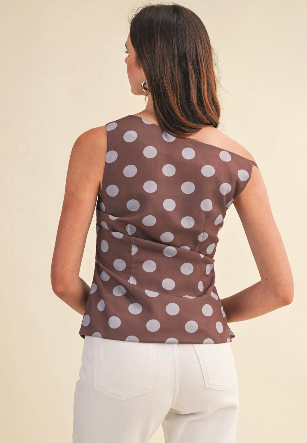 Polka Dot Off Shoulder Top - Flea Boutiques