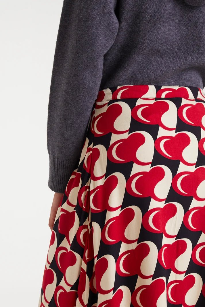 Compañía Fantástica Pop Hearts Midi Skirt - Flea Boutiques