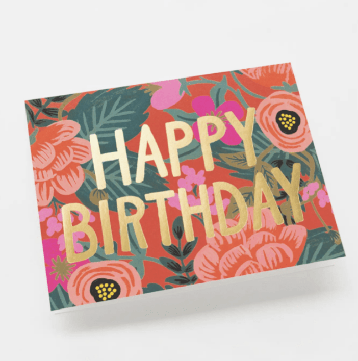 Poppy Birthday Card - Flea Boutiques