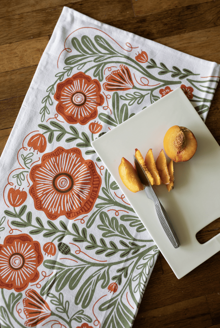 Poppy Tea Towel - Flea Boutiques