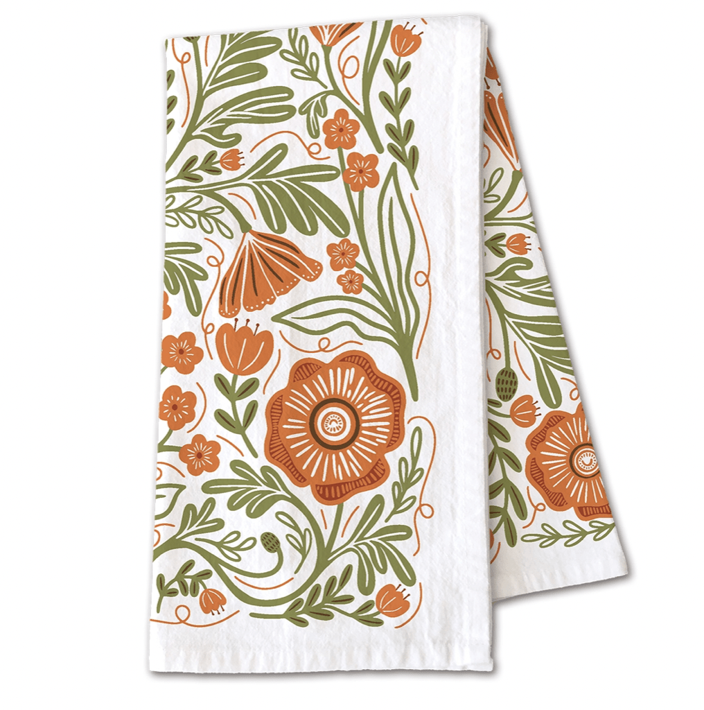 Poppy Tea Towel - Flea Boutiques