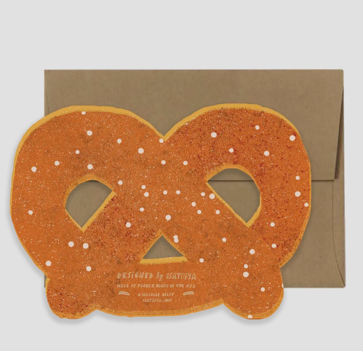 Pretzel Die Cut Card - Flea Boutiques