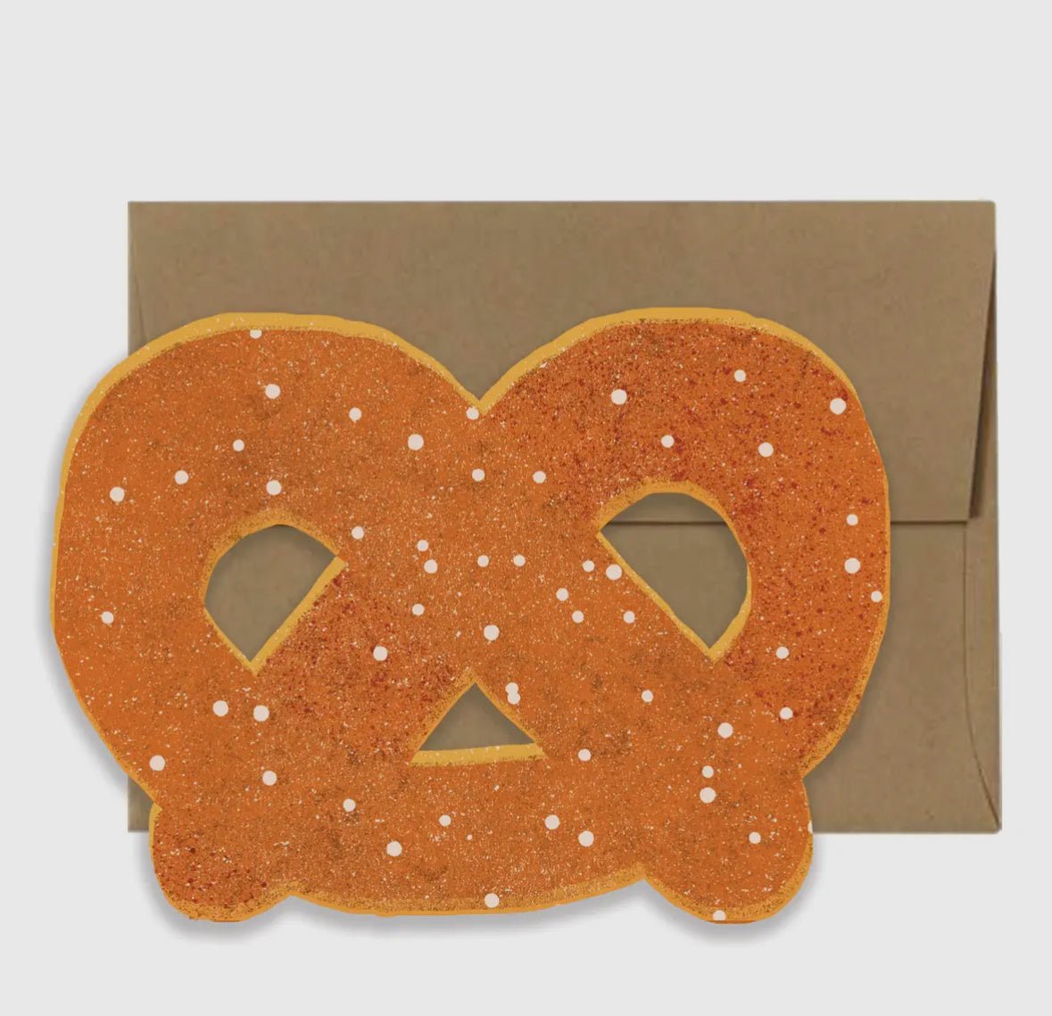 Pretzel Die Cut Card - Flea Boutiques
