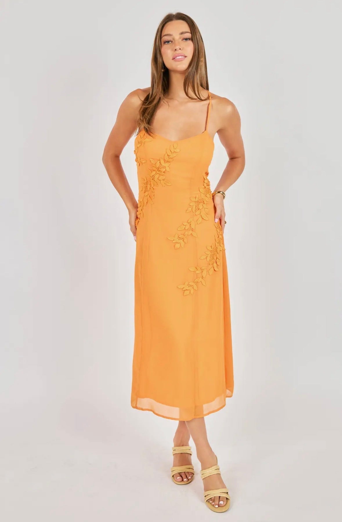 Prickly Petal Midi Dress - Flea Boutiques