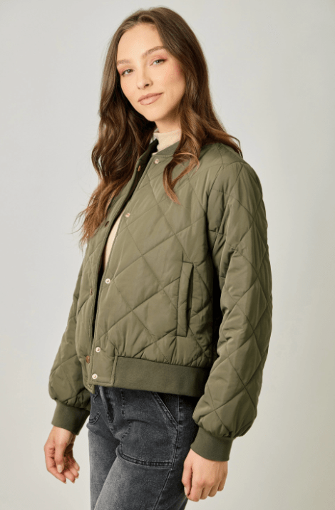 Quilited Bomber Jacket - Flea Boutiques
