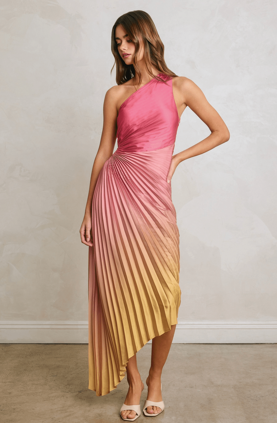 Radiant Ombre Strapless Maxi Dress - Flea Boutiques