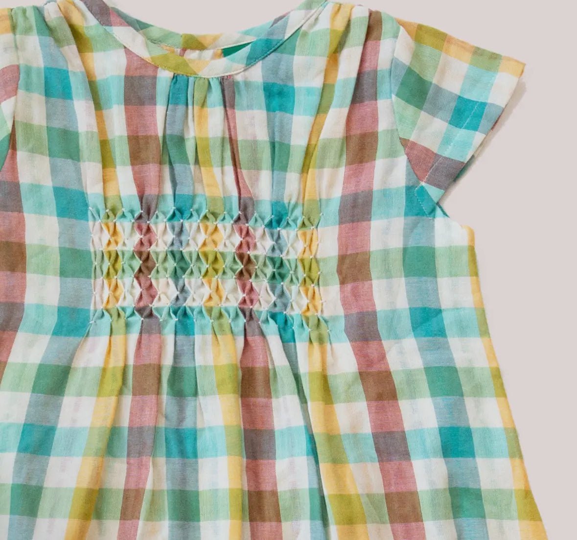 Rainbow Smocked Dress - Flea Boutiques