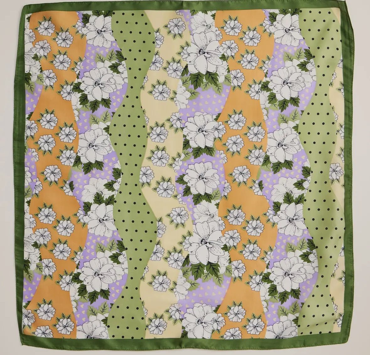 Retro Floral Print Scarf - Flea Boutiques