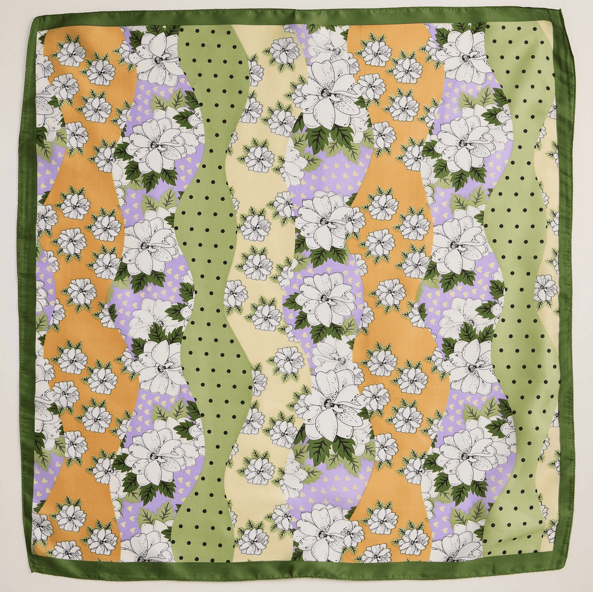 Retro Floral Print Scarf - Flea Boutiques