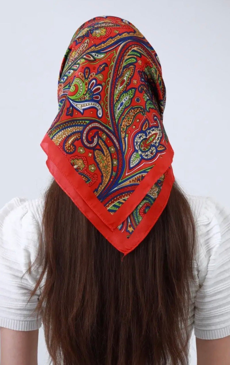 Retro Paisley Vintage Scarf - Flea Boutiques