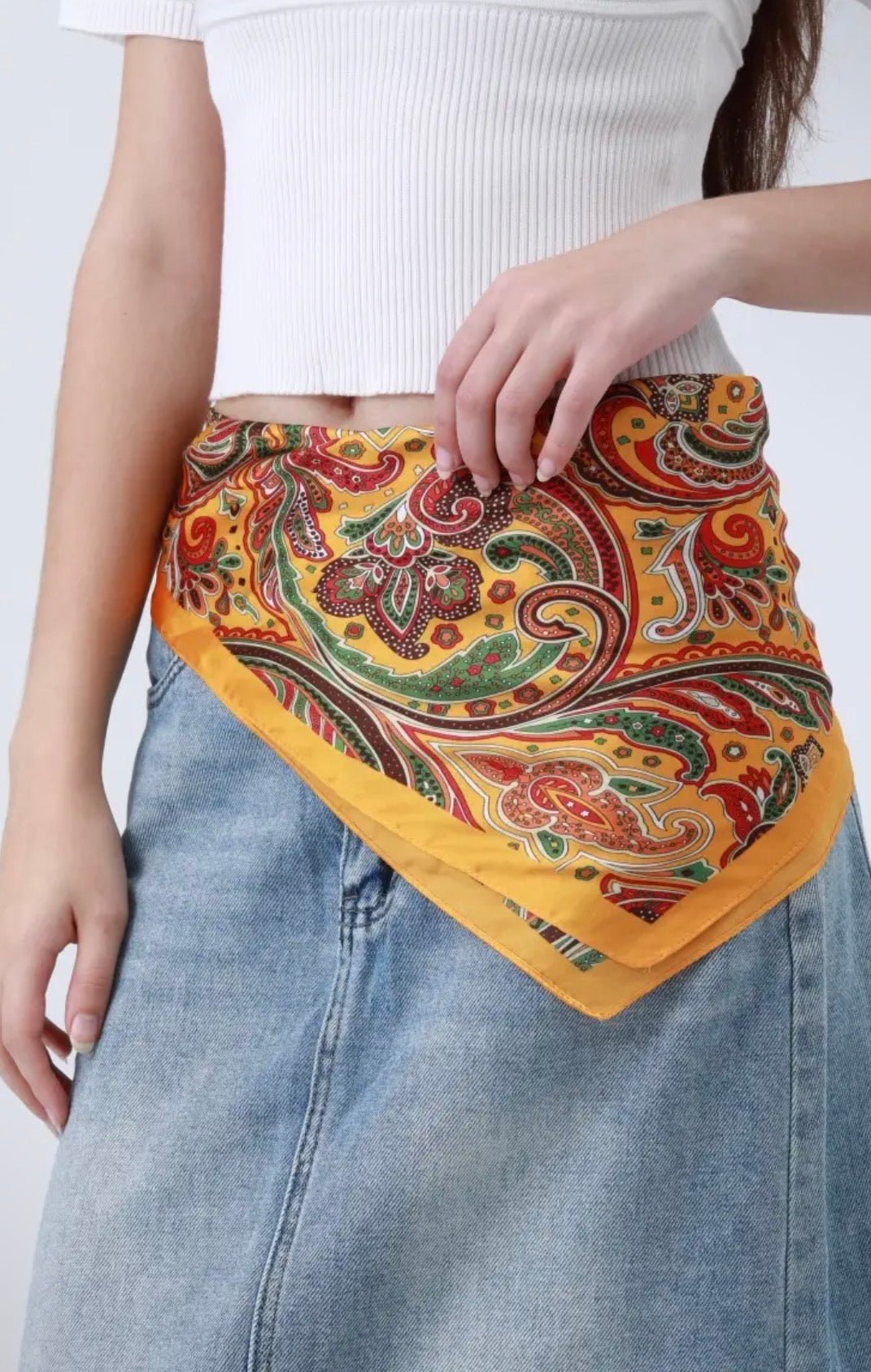 Retro Paisley Vintage Scarf - Flea Boutiques