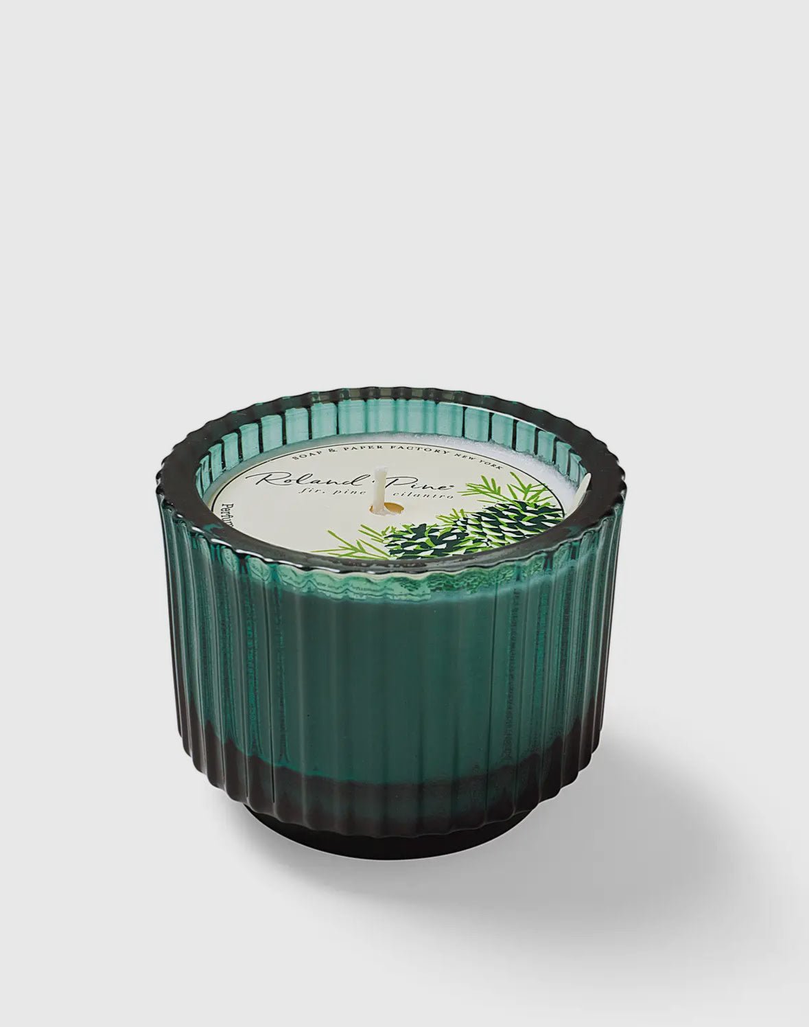 Ribbed Glass Candle - Flea Boutiques