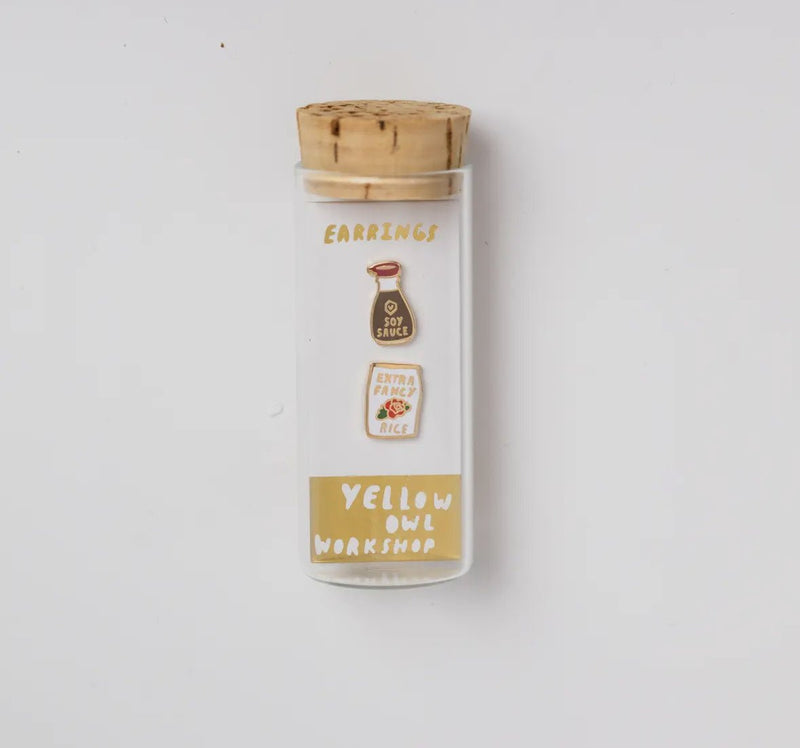 Rice & Soy Sauce Studs - Flea Boutiques