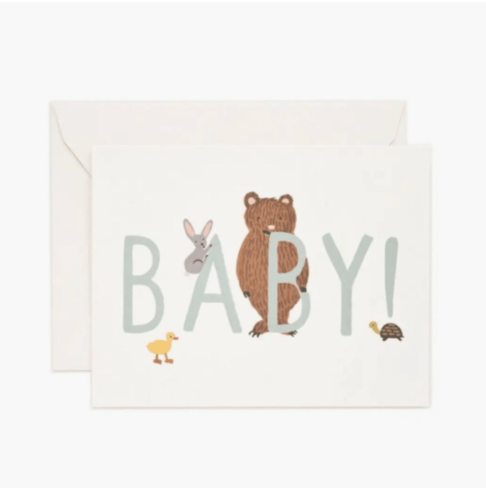 Rifle Paper Co. Baby! Card Mint - Flea Boutiques