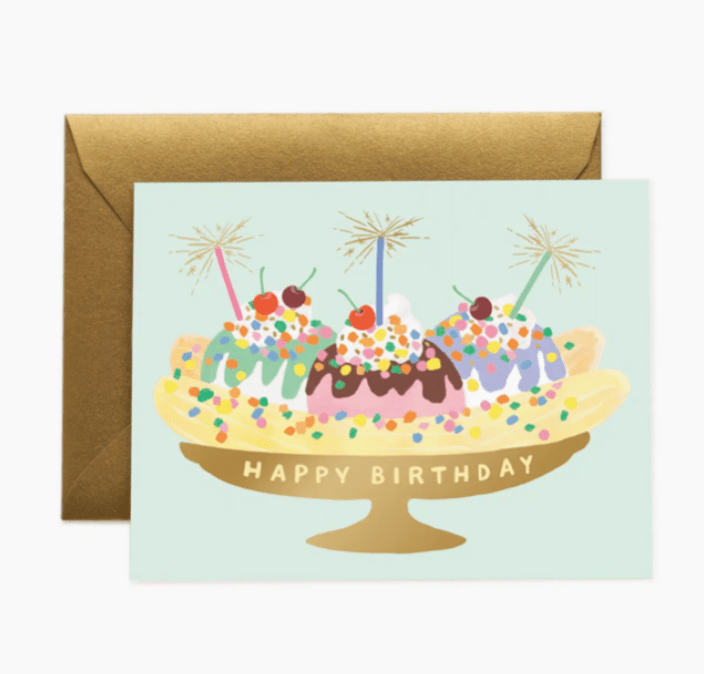 Rifle Paper Co. Banana Split Birthday - Flea Boutiques