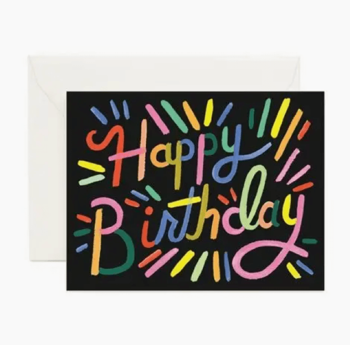 Rifle Paper Co. Fireworks Birthday Card - Flea Boutiques
