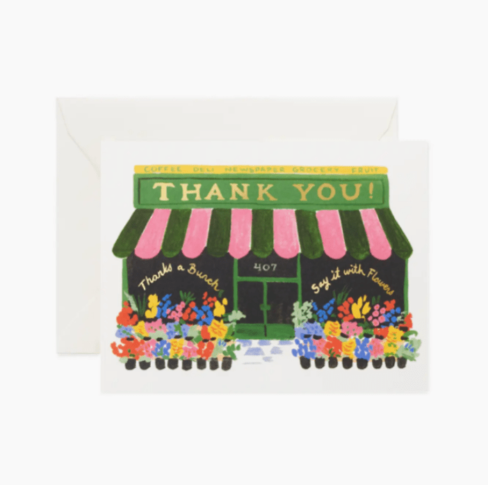 Rifle Paper Co. Flower Shop Thank You - Flea Boutiques