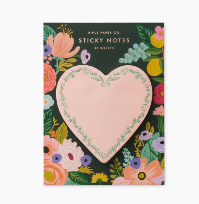 Rifle Paper Co. Heart Sticky Notes - Flea Boutiques