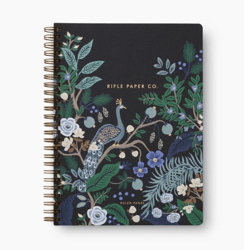 Rifle Paper Co. Peacock Spiral Notebook - Flea Boutiques