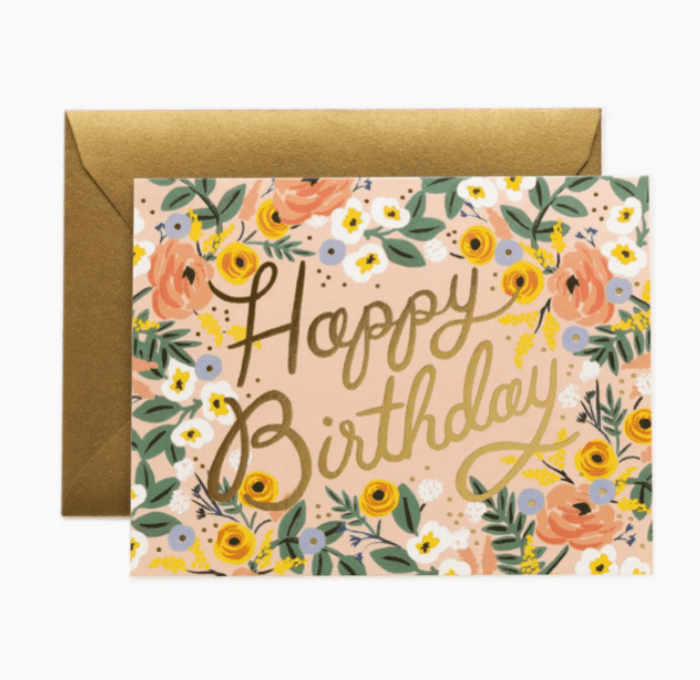 Rifle Paper Co. Rose Birthday Card - Flea Boutiques