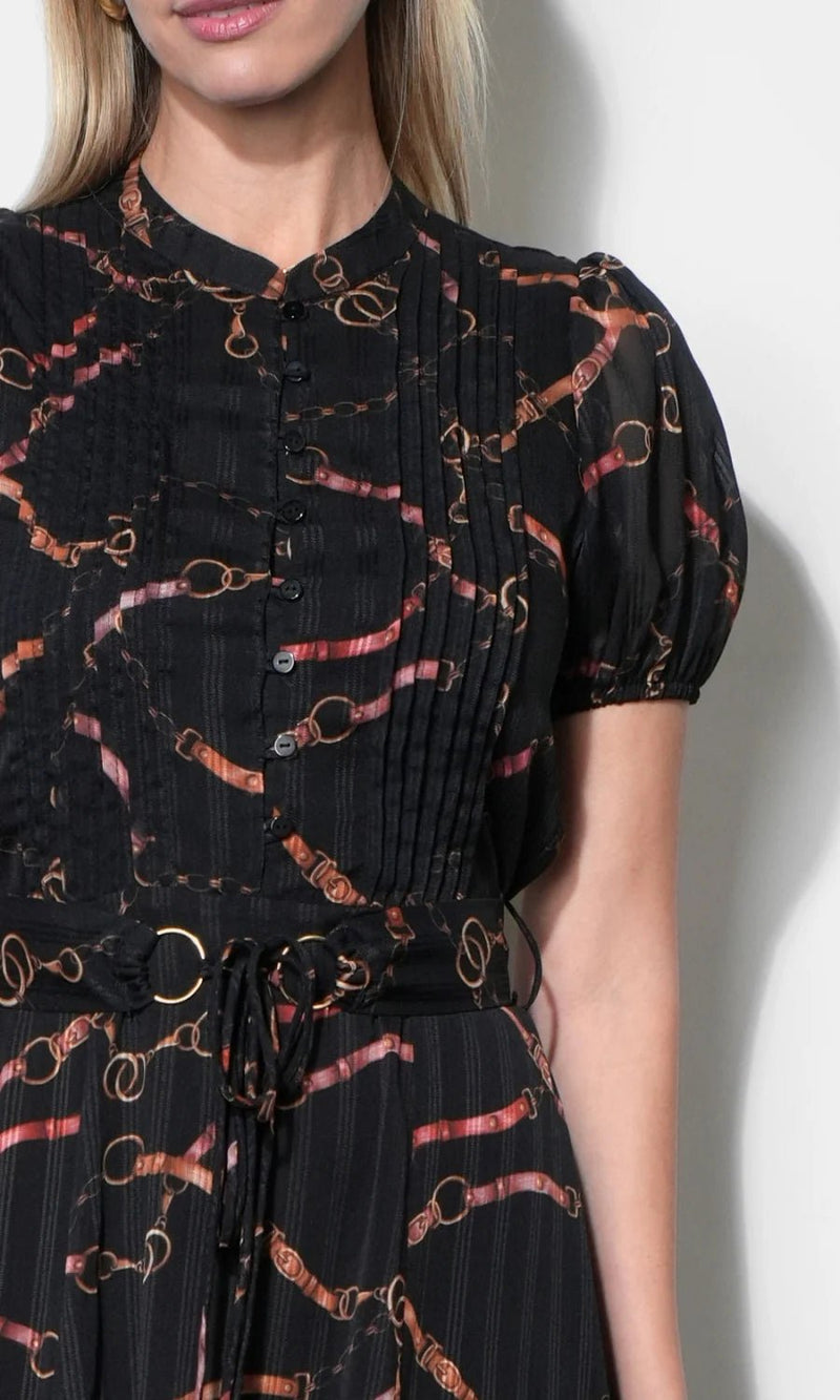 Rosa Button Front Midi Dress - Flea Boutiques