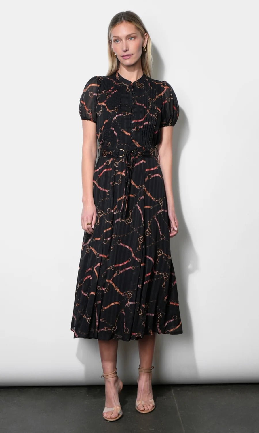 Rosa Button Front Midi Dress - Flea Boutiques