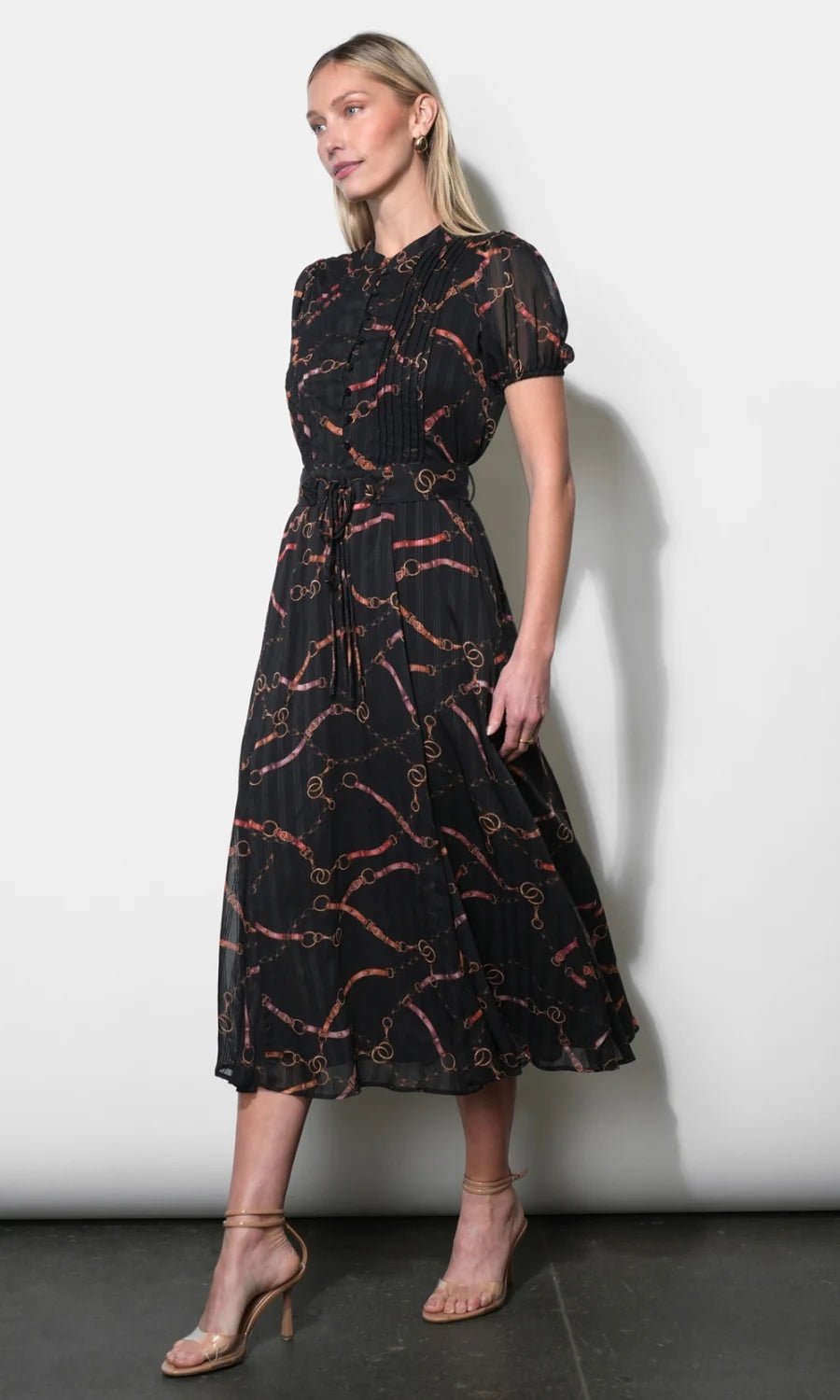 Rosa Button Front Midi Dress - Flea Boutiques