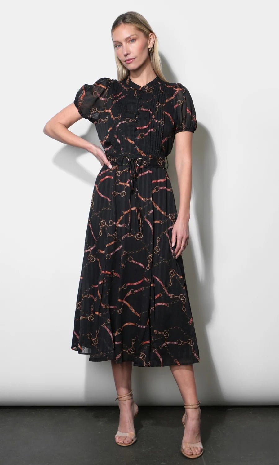 Rosa Button Front Midi Dress - Flea Boutiques