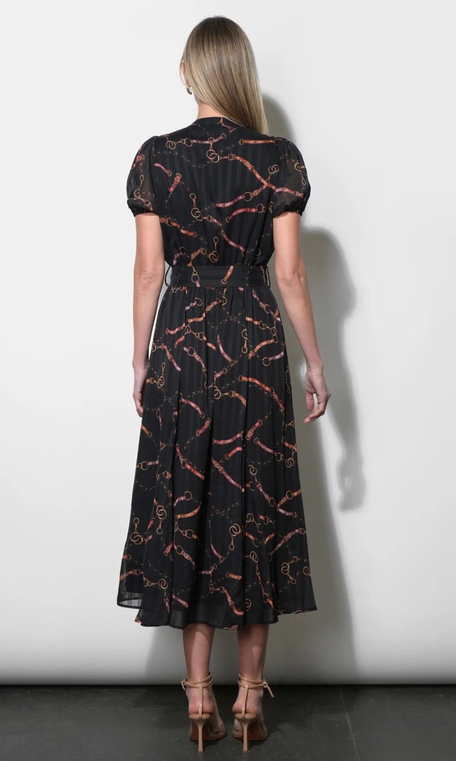 Rosa Button Front Midi Dress - Flea Boutiques