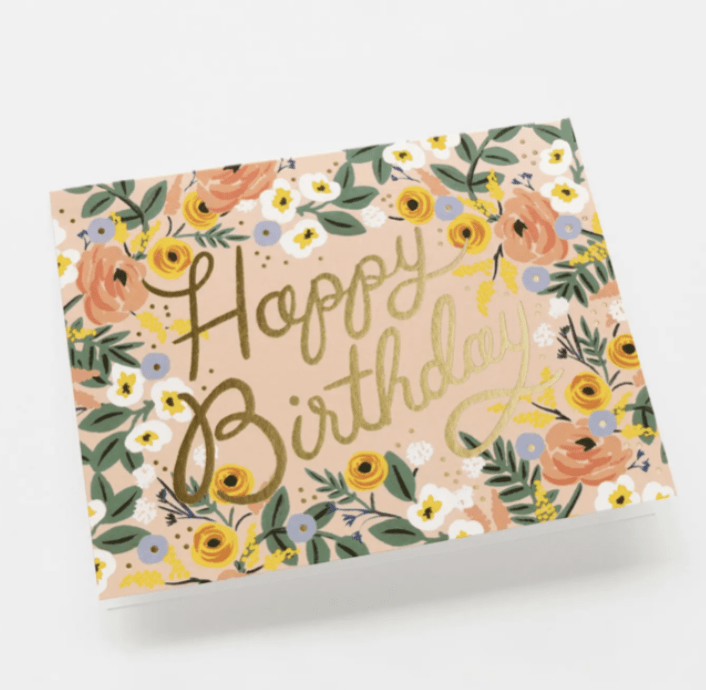 Rose Birthday Card - Flea Boutiques