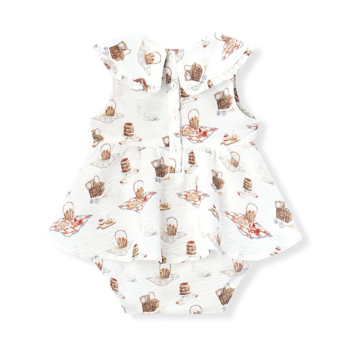 Ruffle Collar One Piece - Flea Boutiques