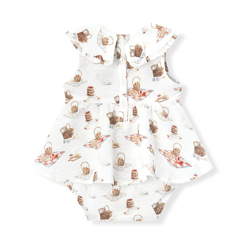 Ruffle Collar One Piece - Flea Boutiques