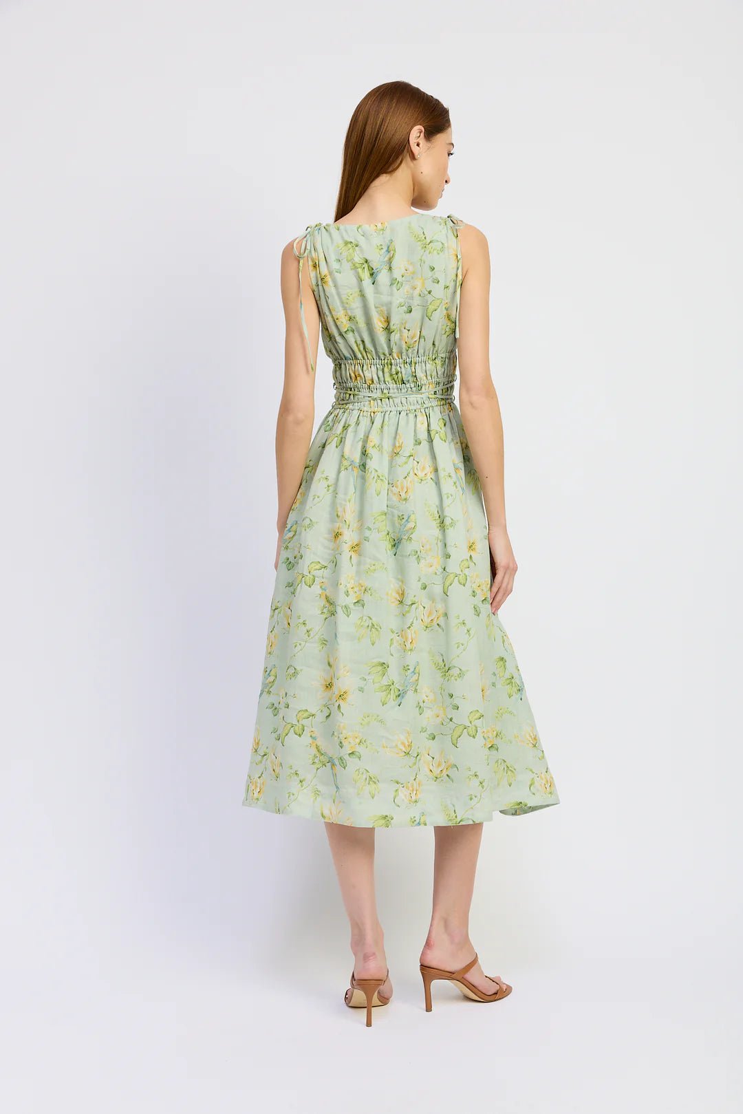 Rylee Tie Midi Dress - Flea Boutiques