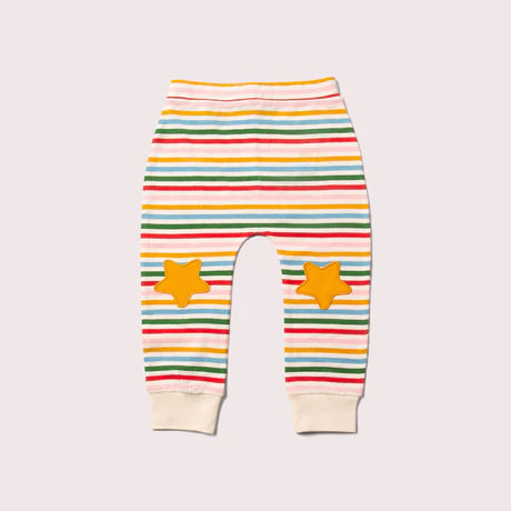 Knee Patch Striped Joggers
