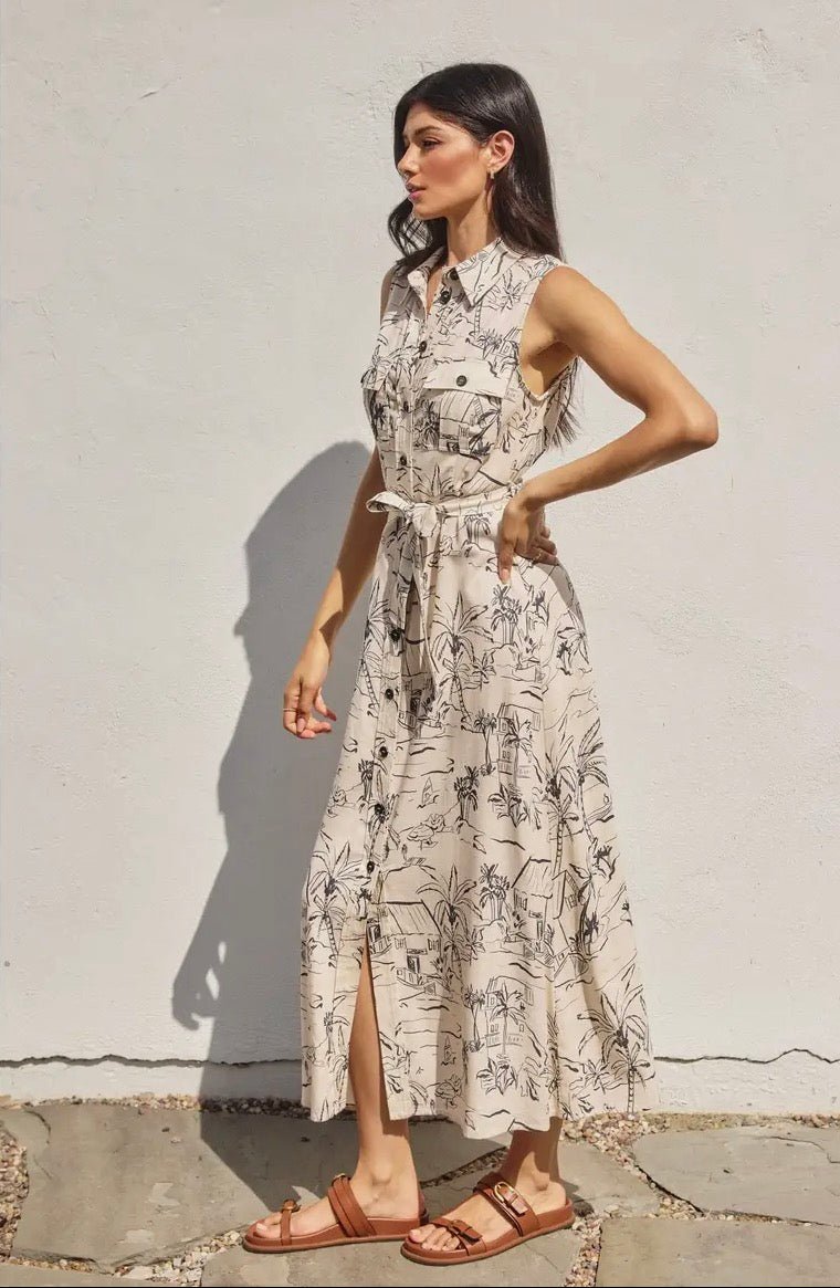 Sail Away With Me Shirt Dress - Flea Boutiques