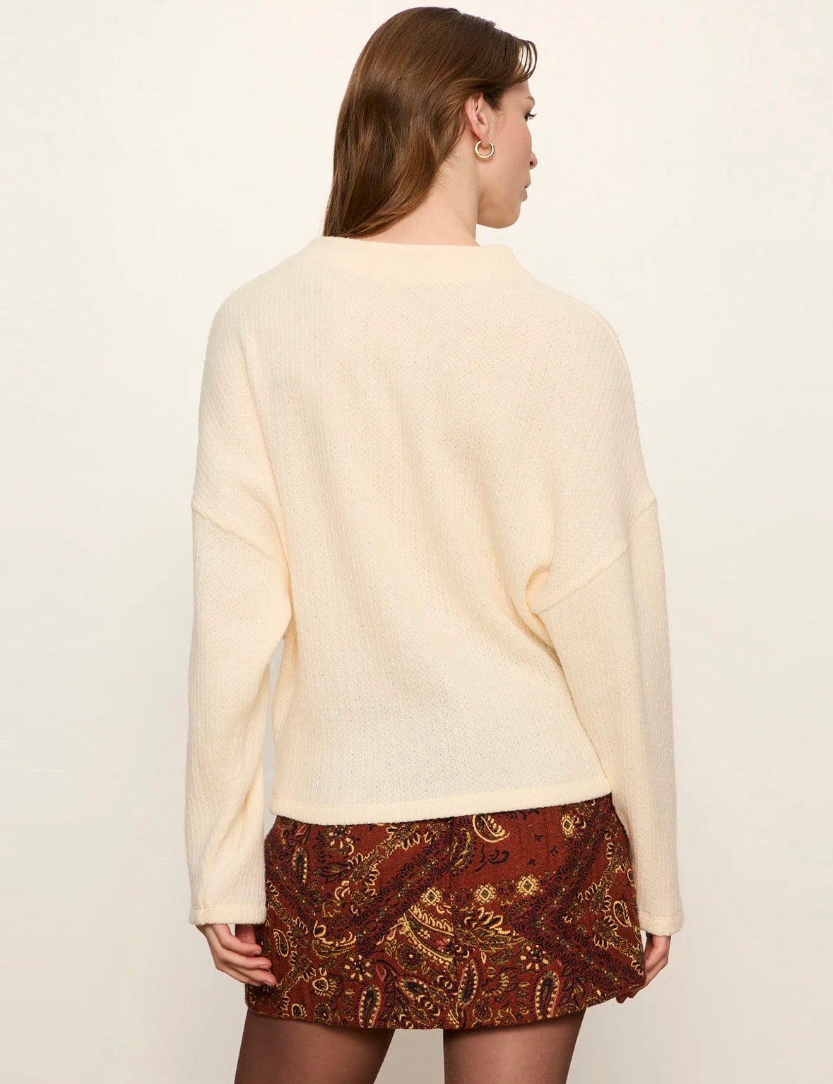 Sanctuary Ribbed Dolman Sweatshirt - Flea Boutiques