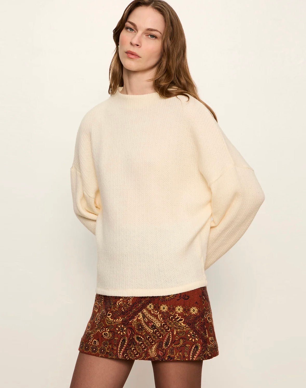 Sanctuary Ribbed Dolman Sweatshirt - Flea Boutiques