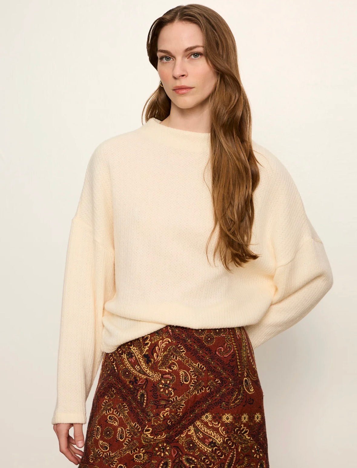 Sanctuary Ribbed Dolman Sweatshirt - Flea Boutiques