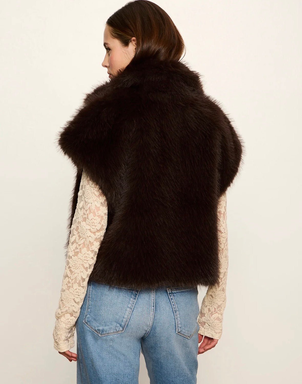 Sanctuary Silky Fur Vest - Flea Boutiques