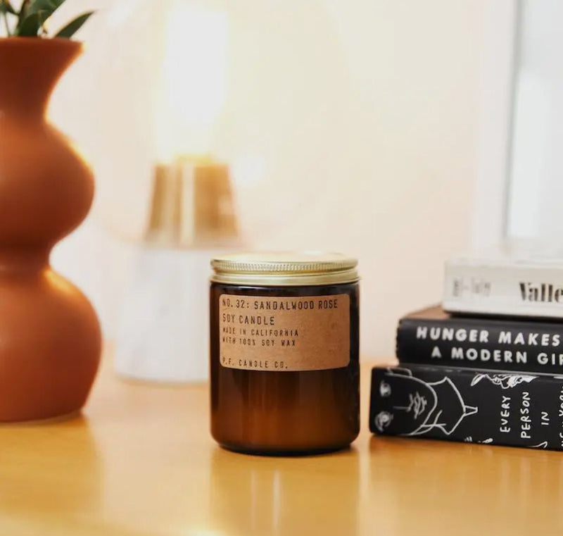 Sandalwood Rose Soy Candle - Flea Boutiques