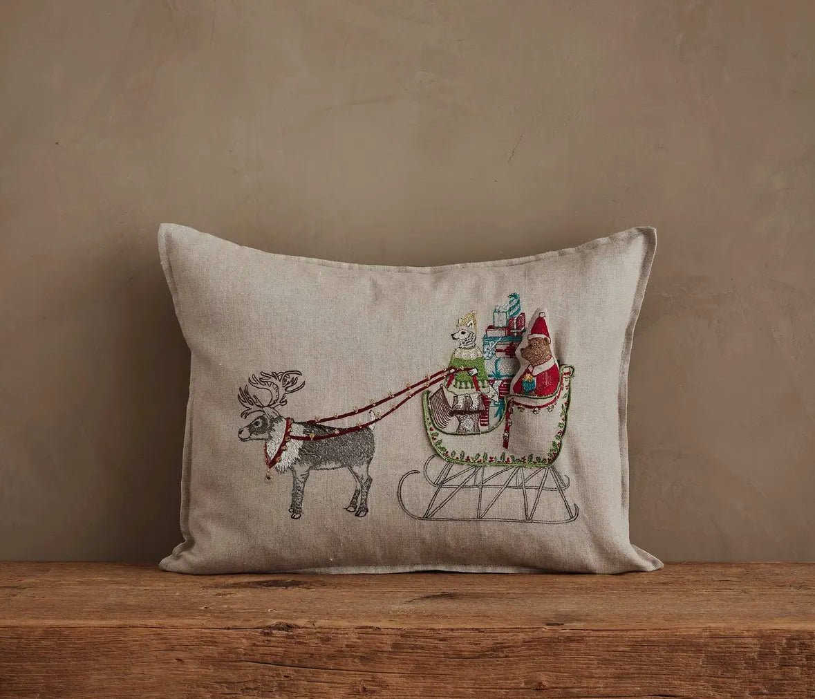 Santa's Sleigh Pocket Pillow - Flea Boutiques