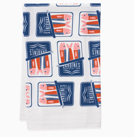 Sardines Tea Towel - Flea Boutiques