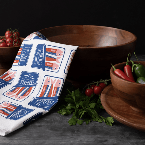 Sardines Tea Towel - Flea Boutiques