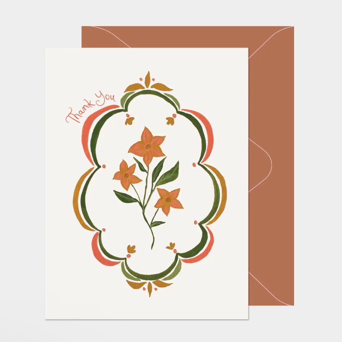 Scallop Border Floral - Flea Boutiques