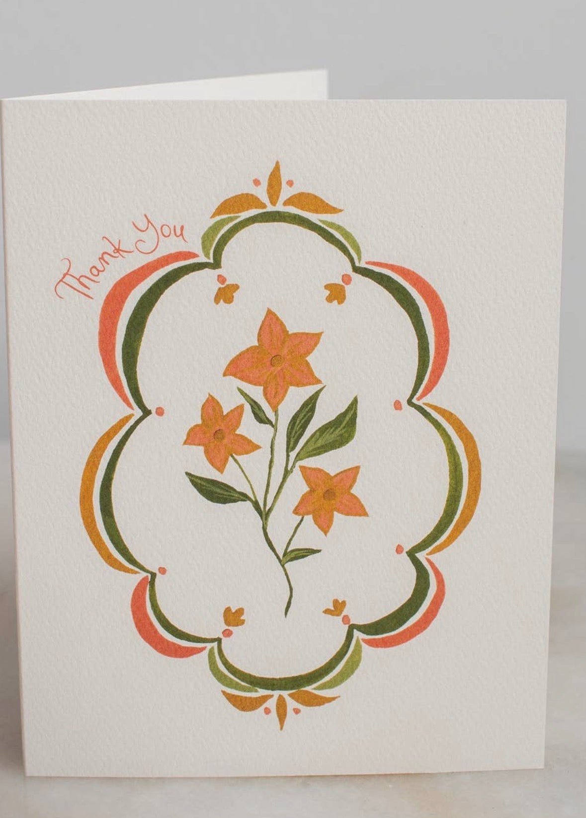 Scallop Border Floral - Flea Boutiques