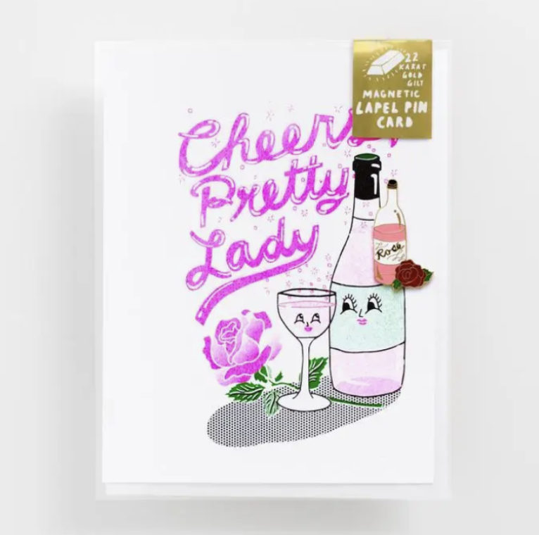 Rose & Rose Pin Card