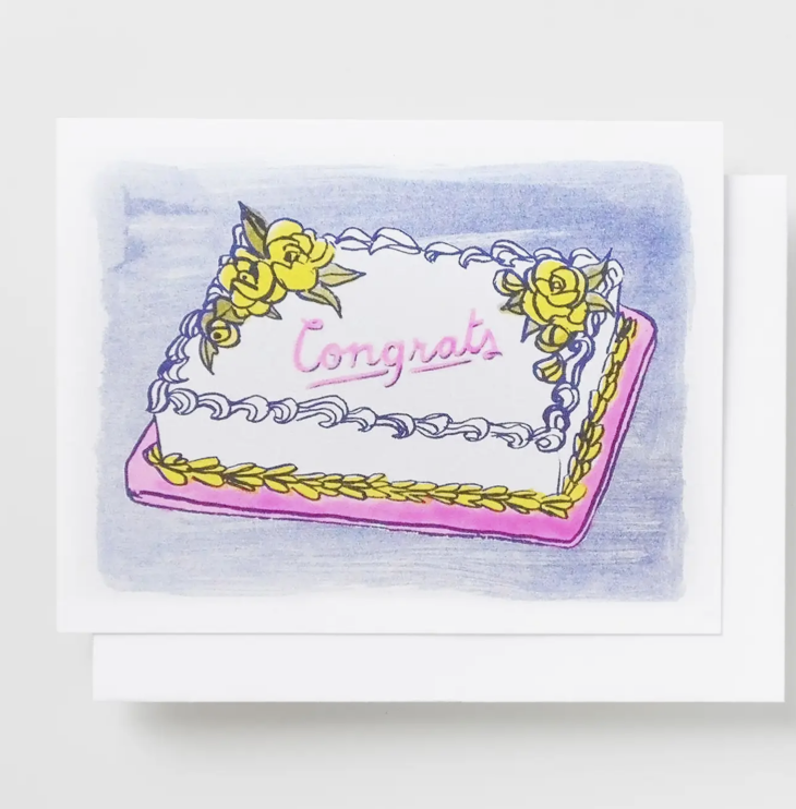 Congrats Cake Card