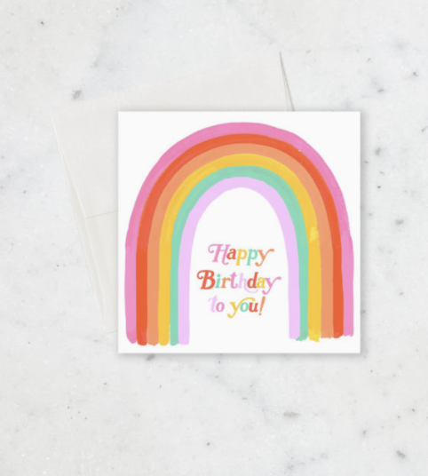 Rainbow Letters Card