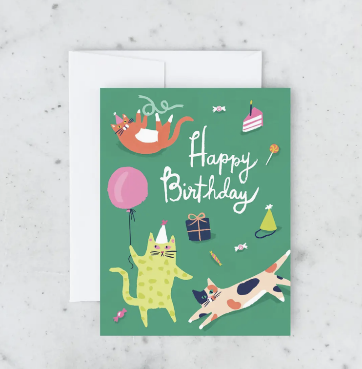 Cat Party Card
