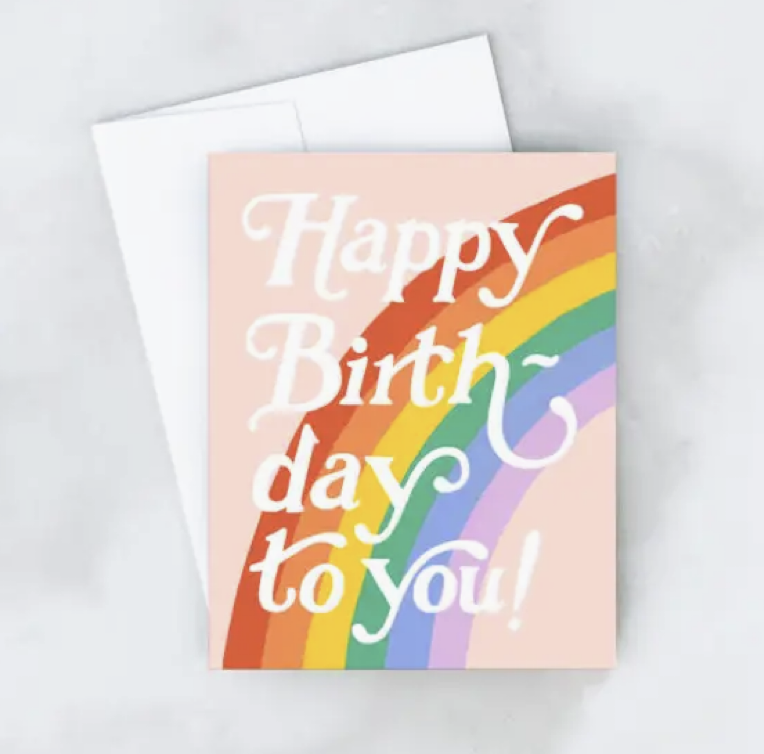 Big Rainbow Card